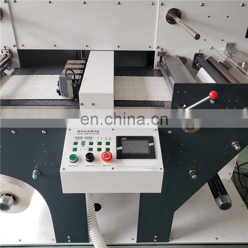 UD320 Automatic medicine Hangtag hang tag label Digital Die Cutting Machine, PAPER PP PE FILM roll sticker rotary die cutter