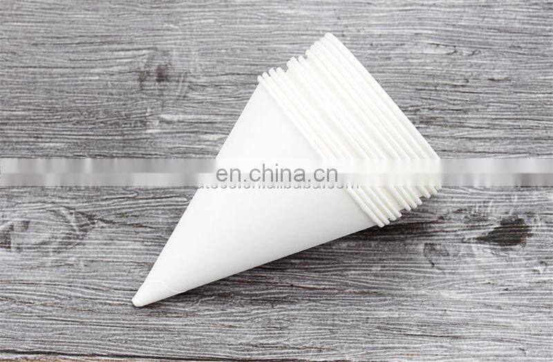 PCF220A Automatic Disposable Drink Water Paper Cone Shaped Cup Sleeve Making Machine for Airport and public hotel lobby