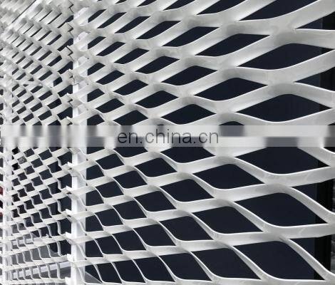 charcoal gray aluminum expanded metal wire mesh for curtain wall /Hengshui factory /nice price