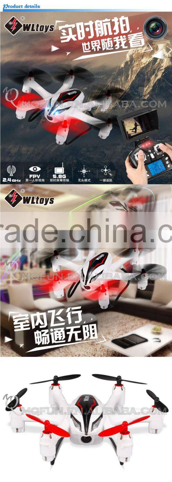 Mini Qute RC remote control flying Helicopter Quadcopter Headless 5.8G Image transmission 3D tumbling electronic toy NO.Q282G