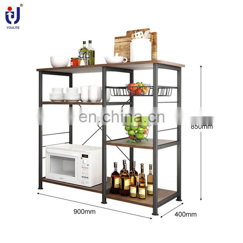 Square Small Mobil Kitchen Trolley Without Handle