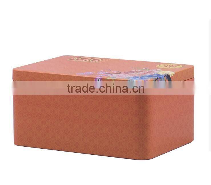 square cholocate tin case packaging metal can candy box