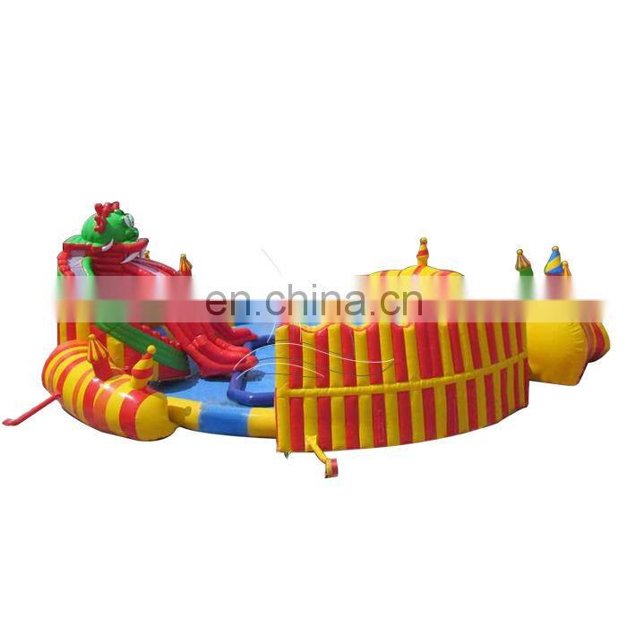 Cheap inflatable slide water park equipment for sale