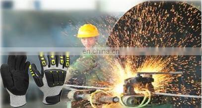Oilfield Sandy Nitrile Cut Resistant TPR Anti Impact Mechanic Gloves Construction