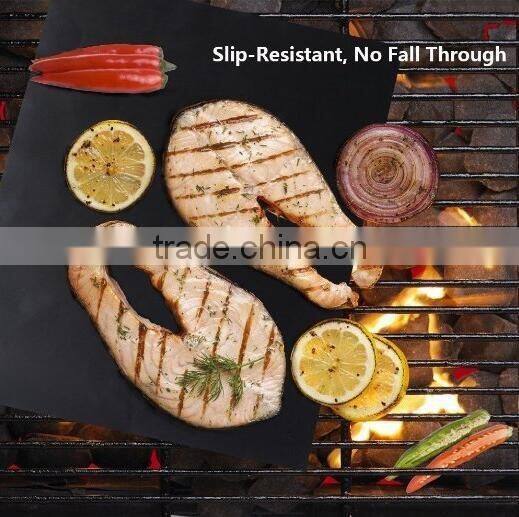 40cm x 33cm Reusable BBQ Grill Mat Hotplate Liner Oven & Baking Non stick Cooking Sheet