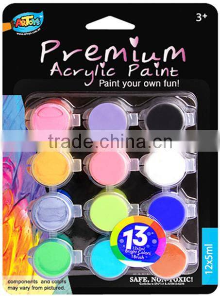 6ct*120ml Metallic Acrylic Paint A0209