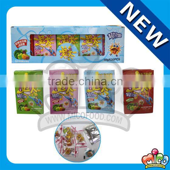 ball bubble gum with popping & tattoo