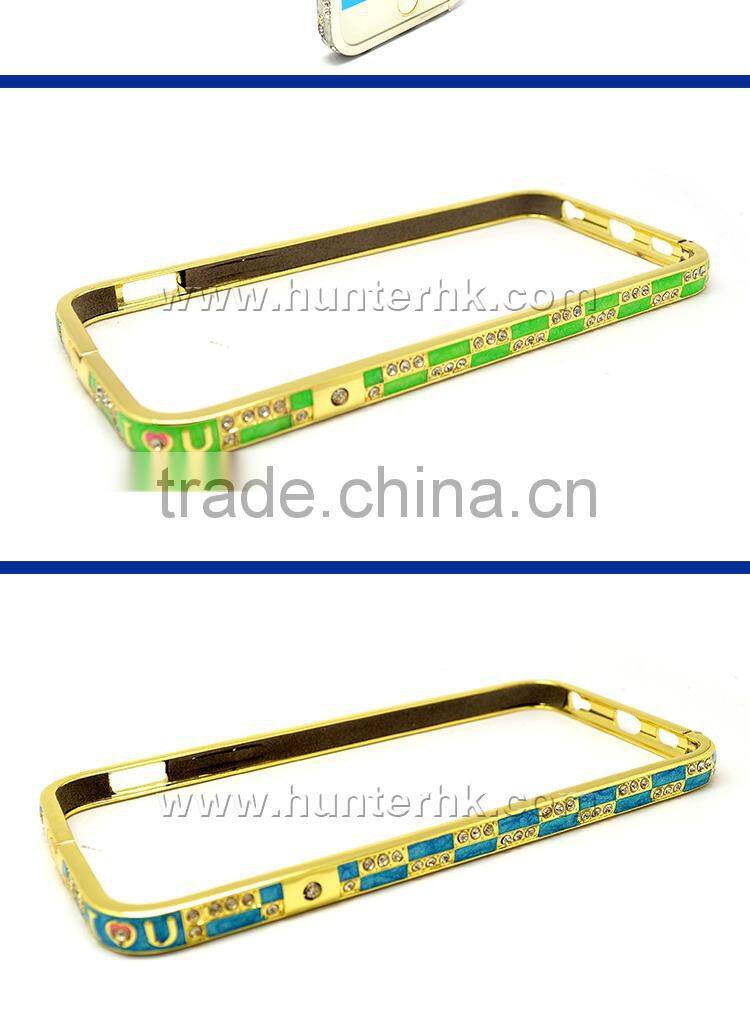 Beautiful Aluminum Bumper Diamond Case For iPhone6