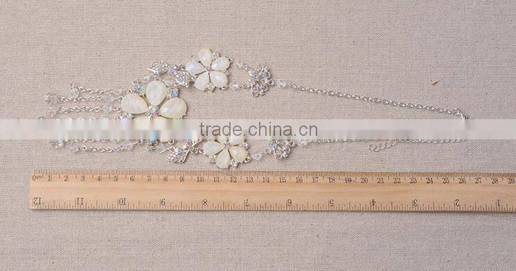 2016 China Wholesale Fashion Tassel Beads Flower Necklace Set