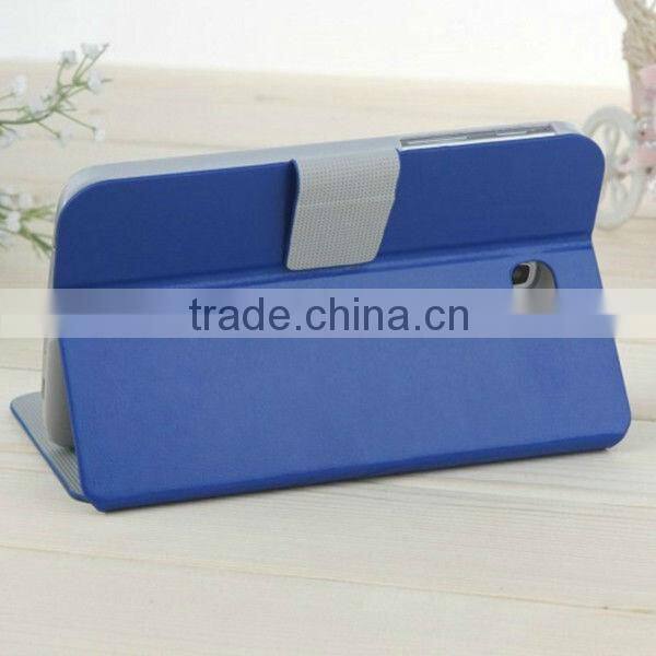 China Stand Leather Flip Case For Samsung Galaxy P3200 With Wake Up Funtion