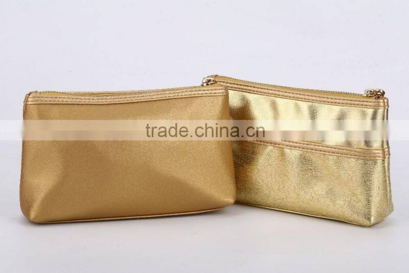 High Quality PU or PVC Leather Popular Color Cosmetic Bag for women