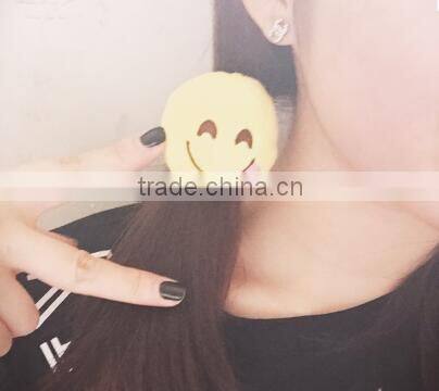 emoji elastic tie hair/emoji Endearing hair bands elastic ribbon for hair ties