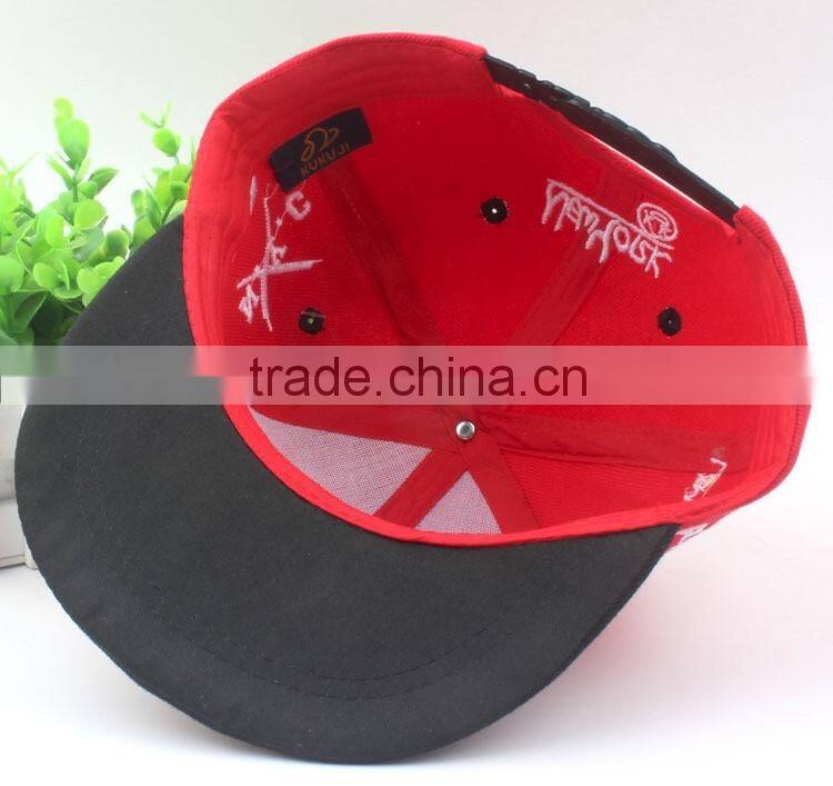 Letter D Embroideried 6 Panel Flat Brim Fashion Kids Children Sun Cap