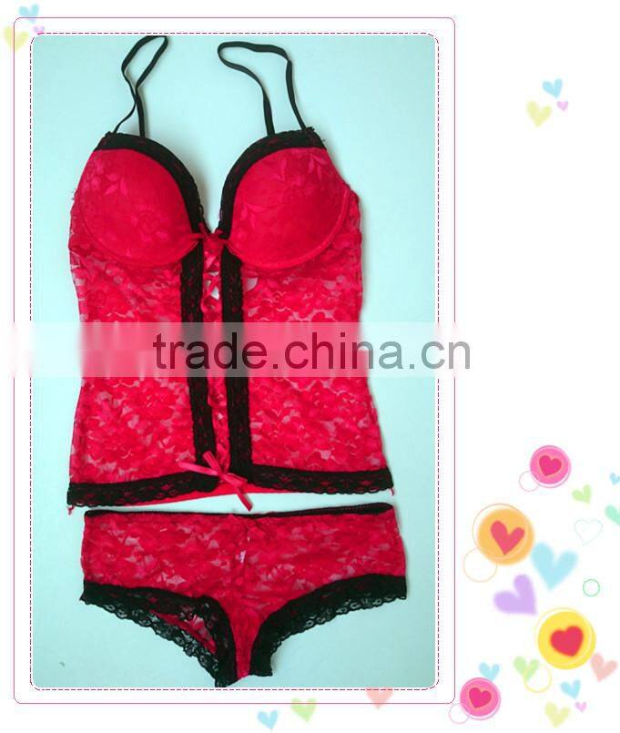 New design printting lace lingerie photo, sexy hot fashion show babydoll