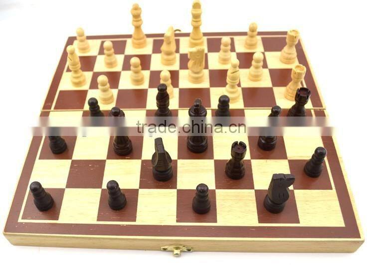 wooden material foldable international chess board games for adult
