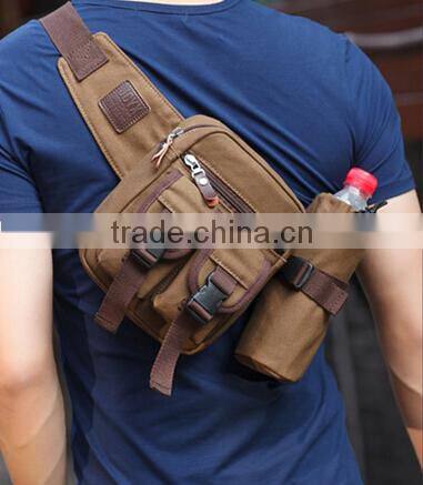 2015 new design sport waist bag with water bottle holder