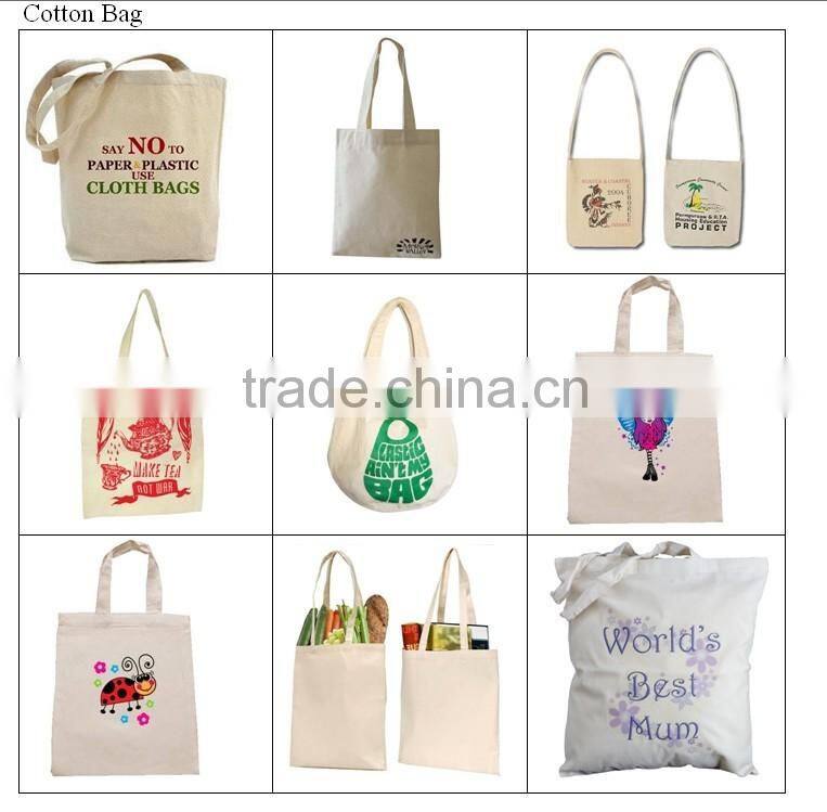38cm x 44.5cm tow color Cotton Shopping bag