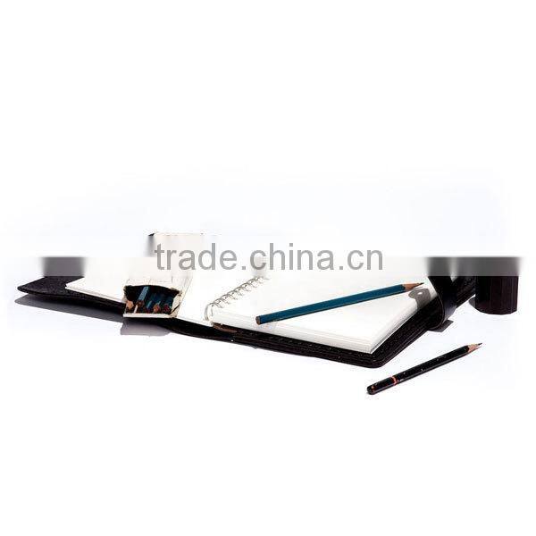 Hand-stitched with Dull Nickel Button for Closure Leather Book Holder