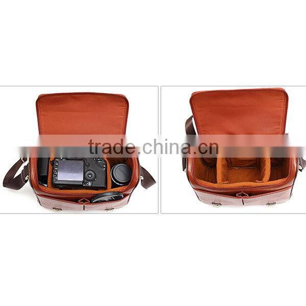 PU leather Dslr Camera Bag, fashion leather Camera Bag women