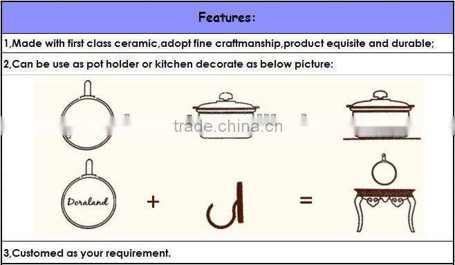 ECO-friendly butterfly shaped Ceramic wall decor/Trivet