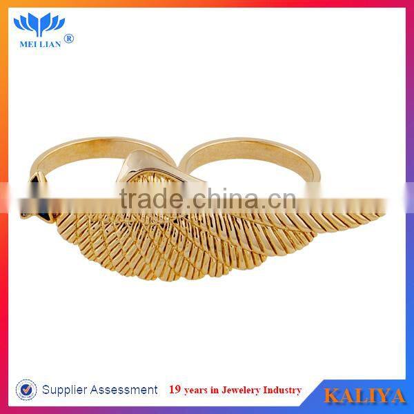 Gold ring jewelry angel wing ring 2014