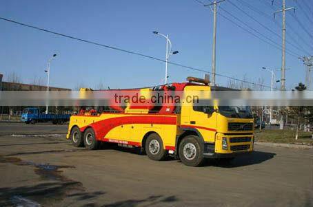 Volve 8*4 platform road wrecker truck