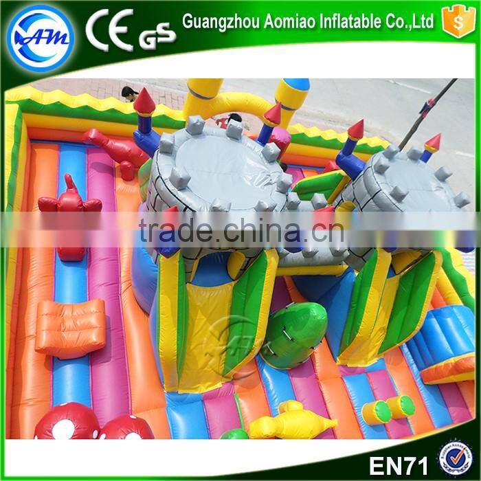 Hot sale infaltable amusement park,fun city playland trampolines for kids