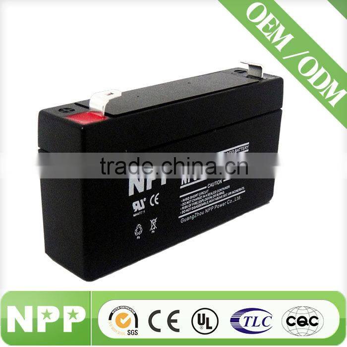 6V 1.3Ah Hot Selling Factory Directly Provide High Quality Agm Battery