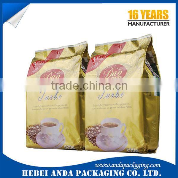 Instant coffee sachet/ coffee powder sachet/three side seal small coffee bag