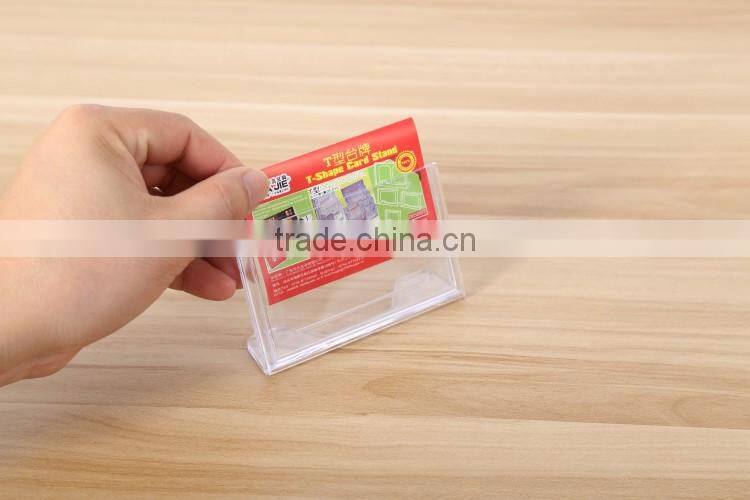 Custom T shape Plastic Centerpiece Display stand Card stand