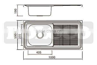 kitchen sinks / insert stainless steel kitchen sink BL-825