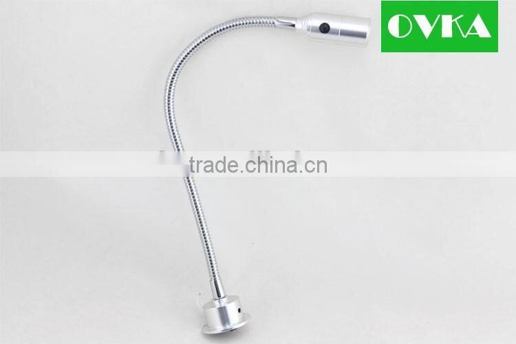 Modern hotel beside flexible pipe LED wall light with On/off Switch