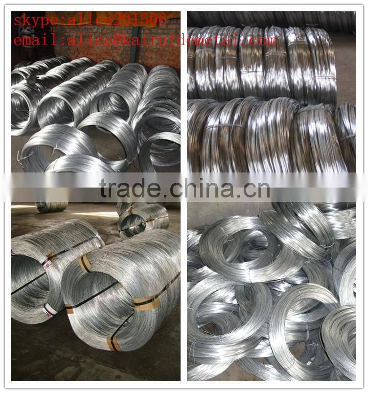 2016 hot sale all size of high quality galvanized wire/competitive price Gi wire