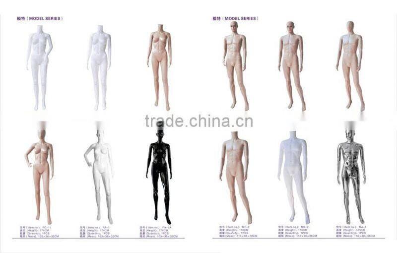 half-body plastic female form suit mannequin elegant factory