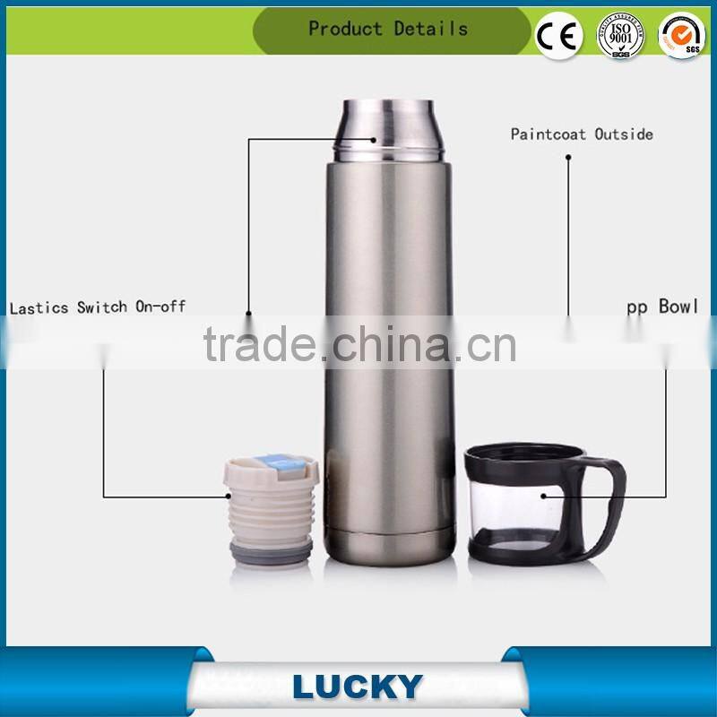 Stainless Steel Thermos Vacuum Flask with Cup Cap