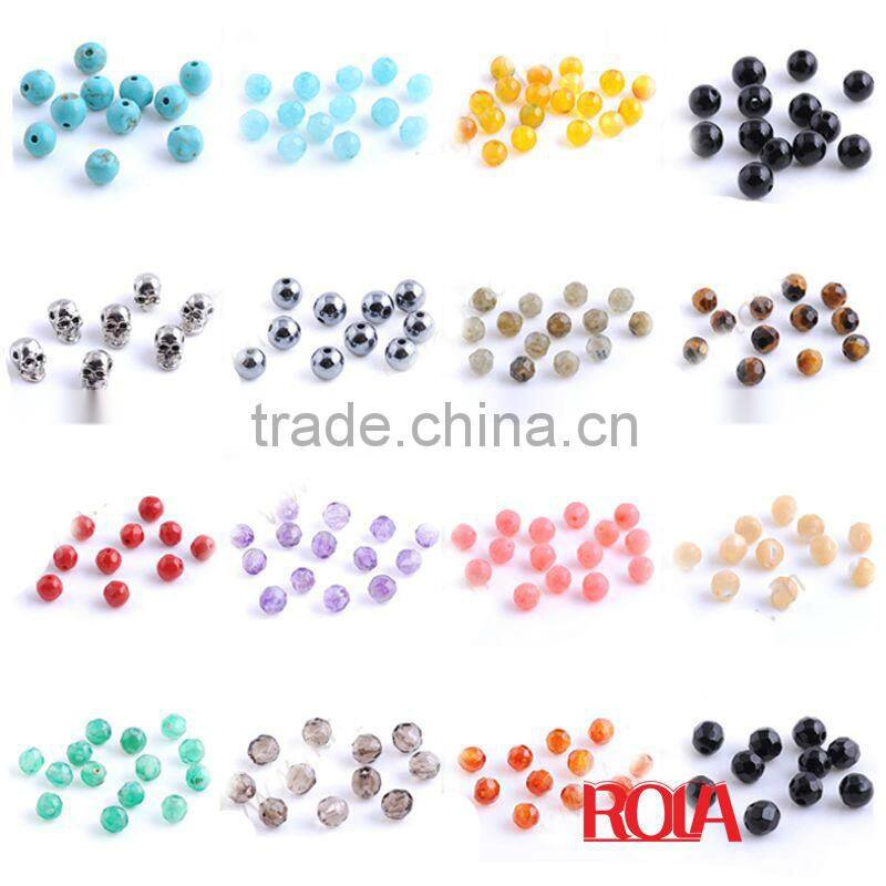 New arrivel leather cord with gemstone bracelet opal beads 1 row