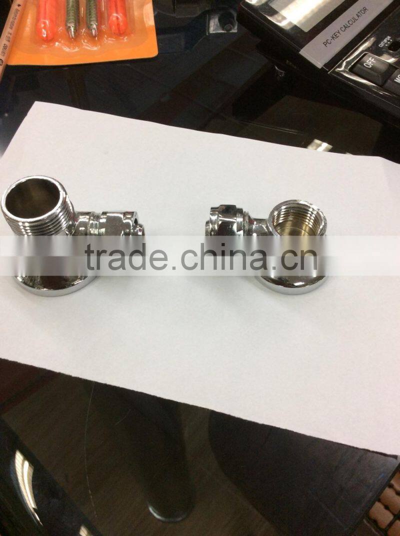 Male female elbow with plate/Press screw fittings for multilayer pipes