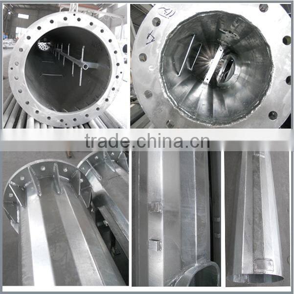 Galvanized steel mast pole