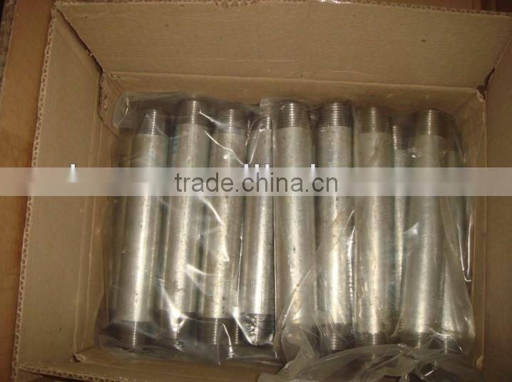 Black oxide finish pipe nipple