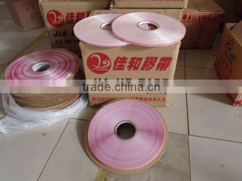 Resealable sealing tape used to seal OPP bag