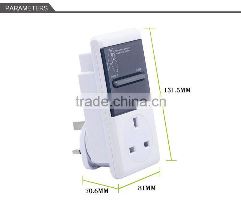 press button ir lamp wireless remote control switch plug