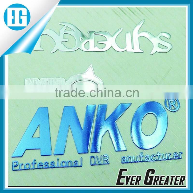 Custom decorative sticker silver nickel electroformed sticker metal nickel stickers