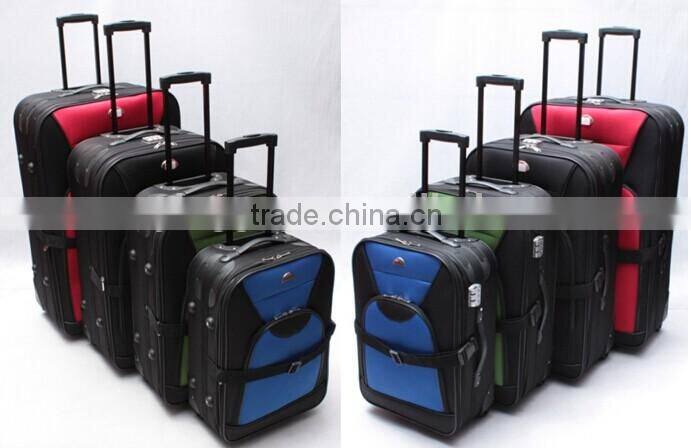 stock stocklot overstock closeout build in 4pcs trolley luggage set