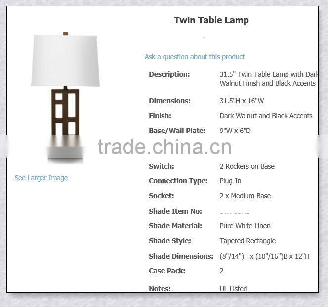 UL Approved Hotel Room Modern Hotel Decoration Brushed Steel/Black Finished With Outlet Base Switch XC-H046