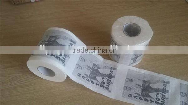 custom designed novelty printed toilet paper