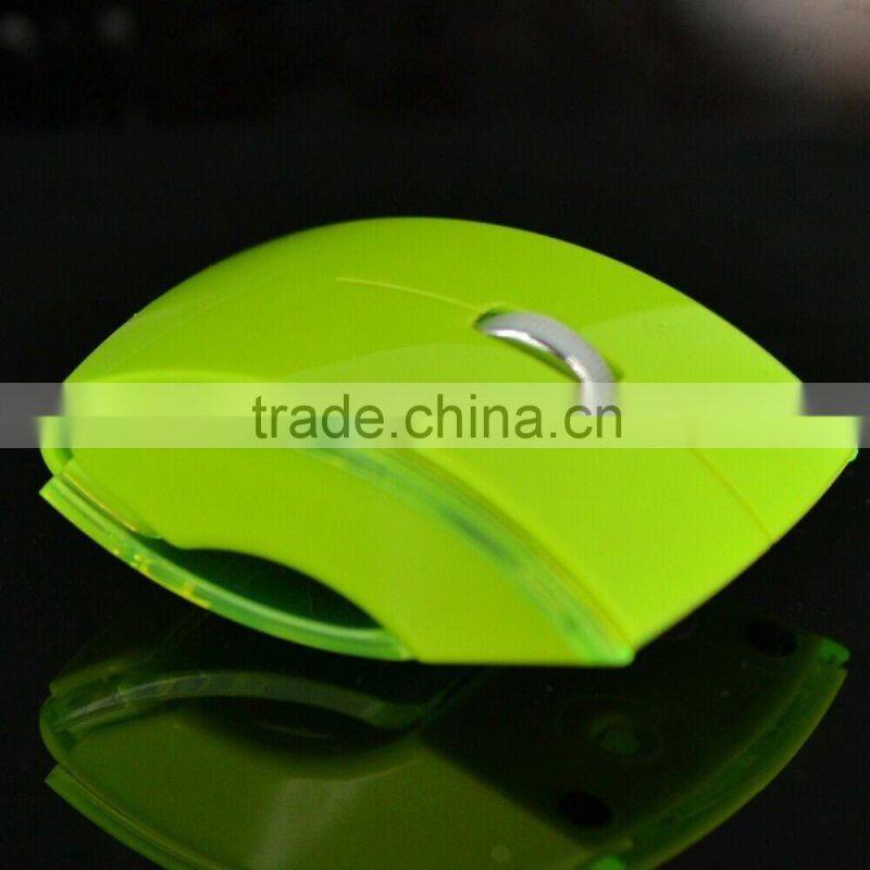 Wireless Transparent Folding Gaming Mouse 2.4Ghz