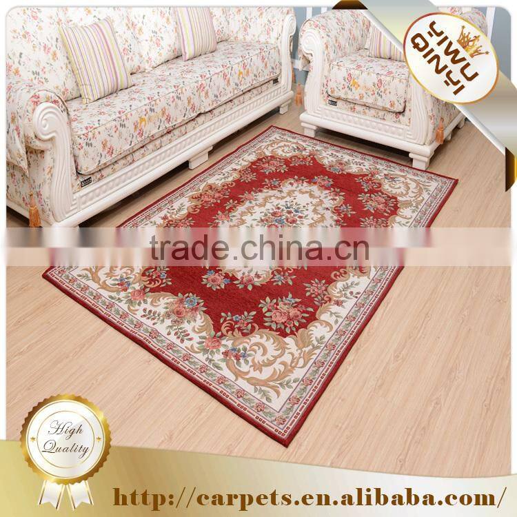 Hot sale oriental art chenille yarn jacquard home textile floor carpets / cheap rug