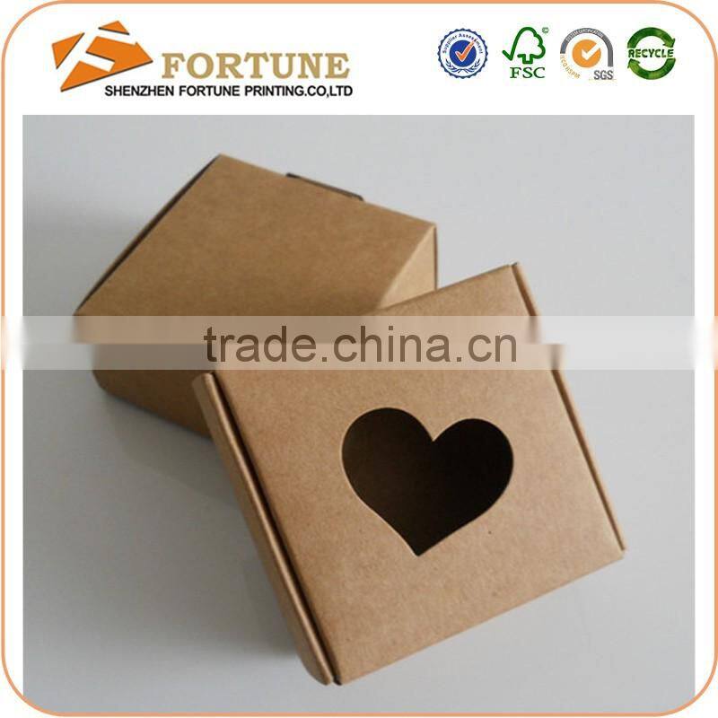 Factory Price Gift Box Kraft Paper Packaging Box With Clear Window