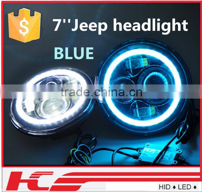 Auto Parts Jeep Wrangler 24v Led Light Truck 7 Inch Head Lamp For Jeep Wrangler