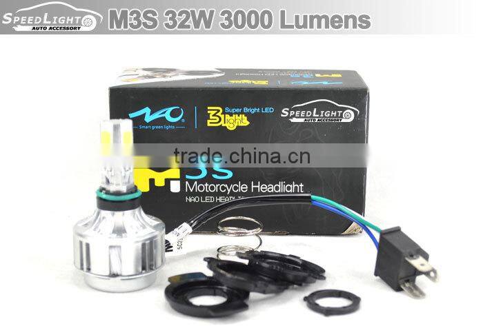 America Hot Selling Factory Price SpeedLight M3S LED Motorcycle HeadLight 32W 3000 Lumens